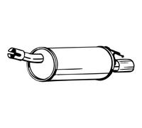 BOSAL Silencieux Compatible Pour Dacia Duster 200-169