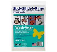Bosal Stick-Stitch-N-Rinse Stabilisateur Lavable-8,5 x 11 10/Emballage, Autre, Multicolore, 22,22 x 27,94 x 0,63 cm