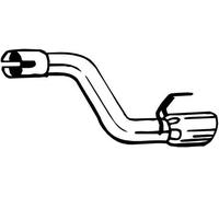 BOSAL Tuyau d'échappement Ligne d'échappement 750-245 arrière