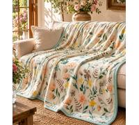 BOSALONI HOME Elegance Collection Plaid King Size 200 x 230 cm - Couverture double de qualité supérieure extra large pour lit et canapé, douce et confortable, style luxueux, élégant pour décoration de