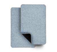 Bosap Lot de 2 tapis de bain ultra fins en caoutchouc antidérapant pour salle de bain, séchage rapide, lavable en machine, poils bas, absorbants, douche à l'extérieur, évier, accessoires de décoration