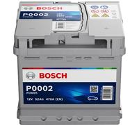 BOSCH 0 092 P00 020 Batterie de Démarrage 12V 52Ah 470A EN pour VW Tiguan II