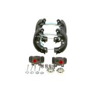 Bosch Mâchoires de frein prémontées 0 204 114 027 - Kit arrière 1 jeu complet pour Peugeot Citroën