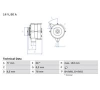 BOSCH 0 986 034 170 Alternateur pour BMW