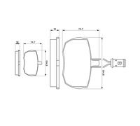 BOSCH 0 986 424 044 Kit de plaquettes de frein, frein à disque pour IVECO