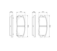 BOSCH 0 986 424 367 Kit de plaquettes de frein, frein à disque pour ISUZU,OPEL,V