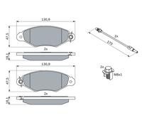 BOSCH 0 986 424 455 Plaquette de Frein Set , Disque pour Citroën,Nissan,Renault