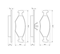 BOSCH 0 986 424 514 Kit de plaquettes de frein, frein à disque pour FIAT
