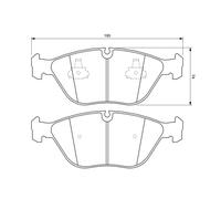 BOSCH 0 986 424 649 Kit de plaquettes de frein, frein à disque pour AUDI,BMW,CHR