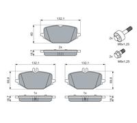 BOSCH 0 986 460 023 Plaquettes de frein