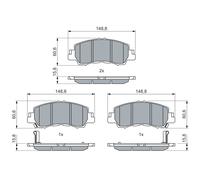 Plaquettes de frein 0 986 460 070 BOSCH pour MITSUBISHI ECLIPSE CROSS