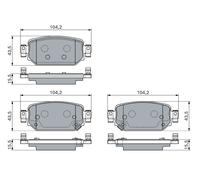 BOSCH 0 986 460 135 Plaquettes de frein