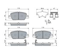 BOSCH 0 986 460 138 Plaquettes de frein