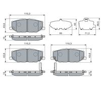 BOSCH 0 986 460 150 Kit de plaquettes de frein, frein à disque pour SUZUKI