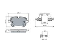 Plaquettes de frein 0 986 460 173 BOSCH pour AUDI VW