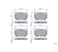 BOSCH 0 986 460 288 Plaquettes de frein