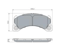 BOSCH 0 986 460 315 Plaquettes de frein