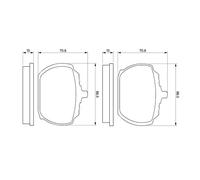BOSCH 0 986 463 641 Kit de plaquettes de frein, frein à disque pour FORD