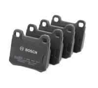 Bosch BP697 - Plaquettes de Frein Arrière pour Voiture - Qualité Bosch - Réduction du Bruit et de la Poussière - Certifié ECE-R90 - Sans Cuivre - Jeu de 4 Plaquettes