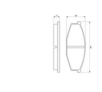 BOSCH 0 986 468 630 Kit de plaquettes de frein, frein à disque pour NISSAN