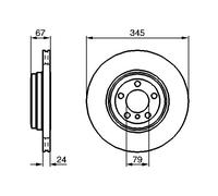 BOSCH 0 986 479 005 Disque de frein pour BMW