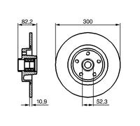 BOSCH 0 986 479 280 Disque de frein pour RENAULT