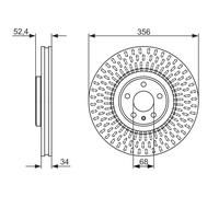 BOSCH 0 986 479 748 Disque de frein pour AUDI