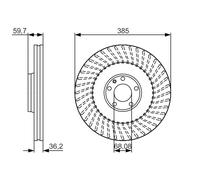 BOSCH 0 986 479 A31 Disque de frein pour AUDI