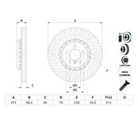 BOSCH 0 986 479 E28 Disque de frein
