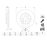 BOSCH 0 986 479 G86 Disque de frein