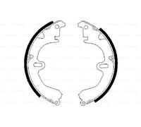 Mâchoires de frein 0 986 487 203 BOSCH pour TOYOTA COROLLA Station Wagon CAMRY