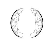 BOSCH 0 986 487 643 Jeu de mâchoires de frein pour LAND ROVER