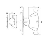 BOSCH 0 986 490 640 Kit de plaquettes de frein, frein à disque pour BMW