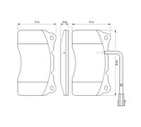 BOSCH 0 986 494 067 Kit de plaquettes de frein, frein à disque pour ALFA ROMEO