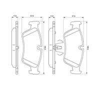BOSCH 0 986 494 096 Kit de plaquettes de frein, frein à disque pour BMW