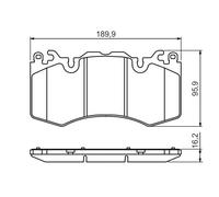 BOSCH 0 986 494 440 Kit de plaquettes de frein, frein à disque pour LAND ROVER