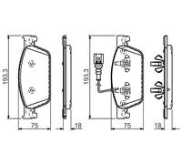 Bosch Jeu de plaquettes de frein 0 986 494 553 – avant