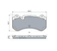 BOSCH 0 986 494 970 Kit de plaquettes de frein, frein à disque pour MERCEDES-BEN