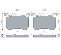 Jeu de plaquettes de frein BOSCH 0 986 494 985, avant