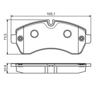 BOSCH 0 986 495 107 Kit de plaquettes de frein, frein à disque pour MERCEDES-BEN