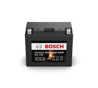 Bosch FA110 - Batterie moto AGM - 12V 165A 10Ah - Adaptée aux motos, mobilettes, enduros, scooters, quads, jet skis - Compatible M6019, BT12B-BS, BT12B