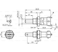 BOSCH 0281002704 sonde thermique