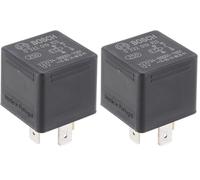 Bosch 0332019103 Mini-Relais 12V 30A, 4 Terminaux, Ip5K4, Résistance aux Températures Allant de -40° C À 100° C (Lot de 2)