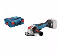 Bosch Professional 18V System meuleuse angulaire sans-fil GWX 18V-10 PSC avec X-LOCK (Ø disque : 125 mm, capot protection, poignée auxiliaire, capot pour tronçonner, calage L-BOXX, L-BOXX)