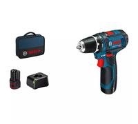 Bosch Akku-Bohrschrauber 12 V Li-Ion 1300 tr/min Noir, Bleu, Rouge