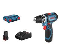 Bosch GSR 12V-15 FC Flex Professional 1300 tr/min Sans clé 600 g Noir, Bleu