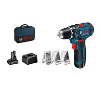 Bosch GSR 12V-15 Professional 1300 tr/min 600 g Noir, Bleu