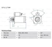 BOSCH 0986018220 Démarreur