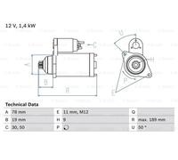 BOSCH 0986018321 Démarreur