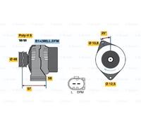 BOSCH 0986042470 Alternateur